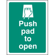 Push Pad to Open