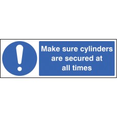 Make Sure Cylinders Are Secure At All Times