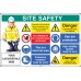 Site Safety - Construction Work - No Admittance - Hard Hat - Footwear - Demolition - Ear Protectors - Hi Vis - Overhead Loads