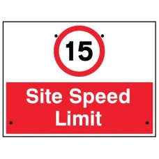Re-Flex Sign - 15mph Site Speed Limit