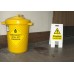 Caution - Hazardous Spill - Lightweight Self Standing Sign