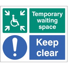 Temporary Waiting Space - Keep Clear