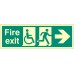 Disabled Fire Exit - Arrow Right