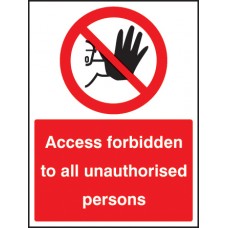 Access Forbidden to All Unauthorised Persons