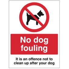 No Dog Fouling it is an Offence Not to Clean up after your Dog