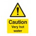 Caution - Very Hot Water