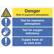 Risk of Explosive Atmosphere - Test for Oxygen Deficiency - Supply Fresh Air