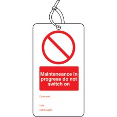 Maintenance in Progress - Double Sided Tags (Pack of 10)