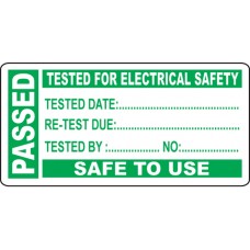 Passed - PAT Test Write On Labels (Roll of 250)