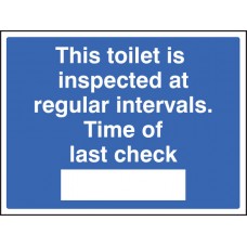 This Toilet Is Inspected (Space for Time)