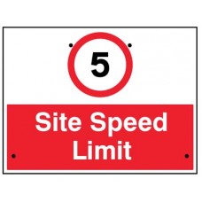 Re-Flex Sign - 5mph Site Speed Limit