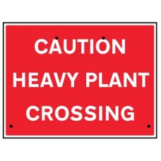Re-Flex Sign - Caution - Heavy Plant Crossing