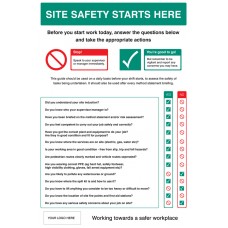 Site Safety Induction Board - Add Logo & Details