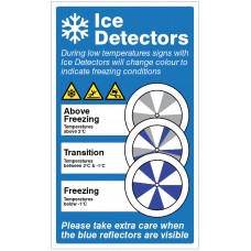 Ice Detector - Supplementary Sign - Reflector not Included