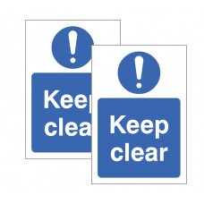 Keep Clear - Double Sided Window Sticker