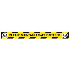 Maintain a Safe Distance Floor Graphic - 2m