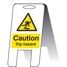 Caution - Trip Hazard - Lightweight Self Standing Sign