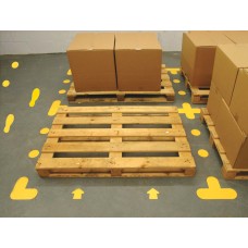 L Shape - Yellow Floor Markers (Pack of 10)