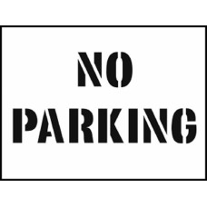 Stencil - No Parking