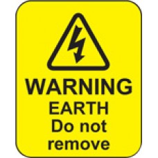 Warning - Earth Do Not Remove Labels