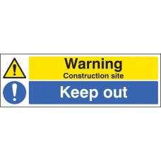 Warning - Construction Site - Keep Out