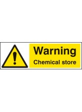 Warning Chemical Store
