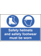 Safety Helmets and Safety Footwear Must be Worn