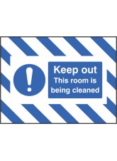 Door Screen Sign - Keep Out - this Room Is Being Cleaned
