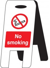 No Smoking - Self Standing Folding Sign